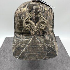 Realtree Timber Antlers Structured‎ Strap Back Adjustable Hunting Cap, Size OSFM